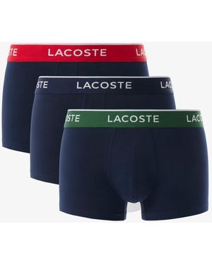Lacoste 3-Pack Trunks - Blue