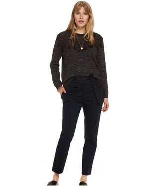 Maison Scotch Tie Waist Chinos - Black