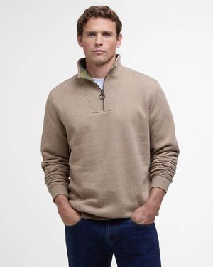 Barbour Nelson Half Zip Sweatshirt - Grey
