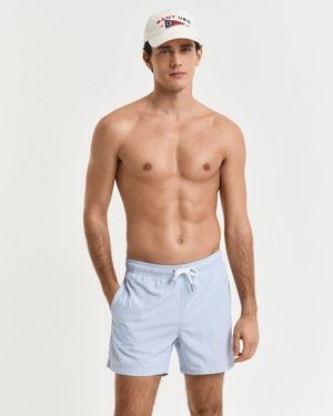 GANT Swim Shorts With Embroidered Shield Logo - Blue