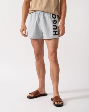 HUGO Abas Logo-Print Swim Shorts - Multicolour