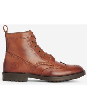 Barbour West Brogue Boots - Brown