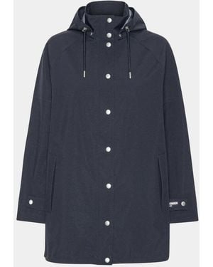 Ilse Jacobsen Gentle Rain Raglan Raincoat - Blue