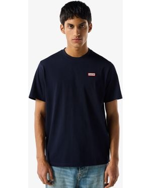 HUNTER Label Essentials Logo T-Shirt - Blue