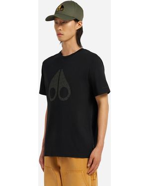 Moose Knuckles Chamblee Leaf T-Shirt - Black