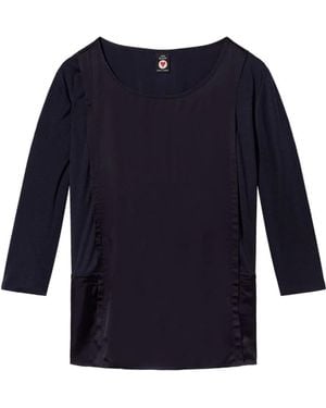 Maison Scotch Long Jersey Sleeve Top Size: L - Blue