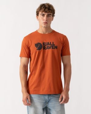 Fjallraven Logo T-Shirt - Orange