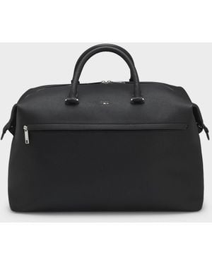 BOSS Ray Grainy Faux-Leather Holdall With Detachable Strap - Black