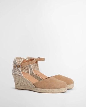 Barbour Elder Suede Espadrilles - White