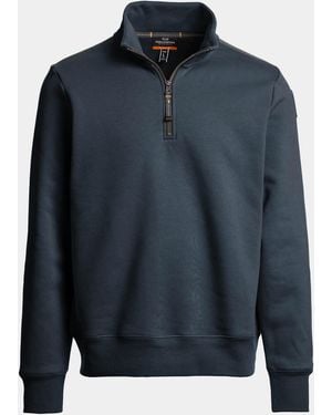 Parajumpers Broad Peak Quarter Zip Sweatshirt - Blue