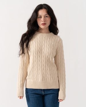 Joules Classic Cable Knit Jumper - Natural