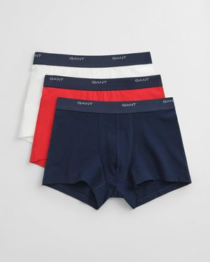 GANT 3-Pack Core Trunks With Logo Waistband - Blue