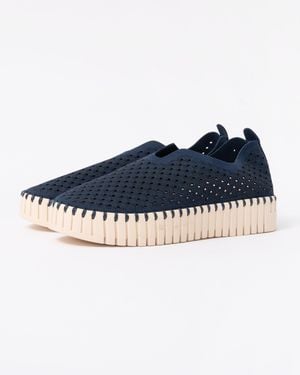 Ilse Jacobsen Tulip Slip-In Platform Shoes - Blue