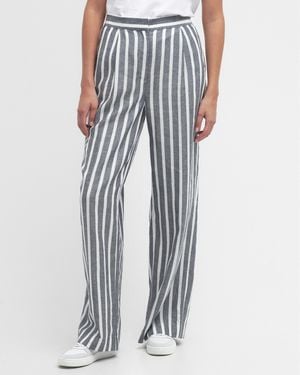 Barbour Annalise Linen Trousers - Blue