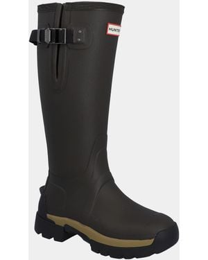 HUNTER Balmoral Side Adjustable 3Mm Neo Lined Tech Sole Tall Boot - Black