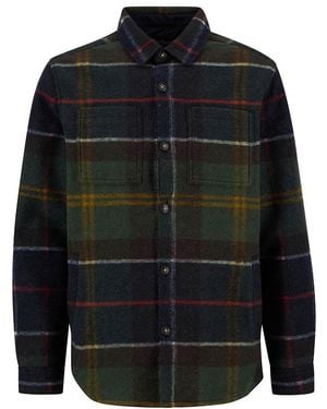Barbour Chapter Tailored Check Overshirt - Black