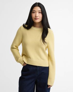 Barbour Fawley Knitted Jumper - Yellow