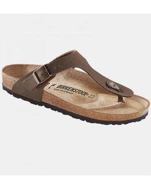 Birkenstock Gizeh Birko-Flor Birkibuc Flip Flop - Brown