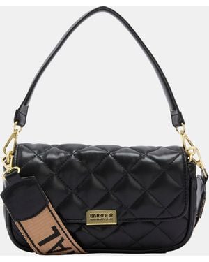 Barbour Soft Quilt Mini Soho Crossbody Bag - Black