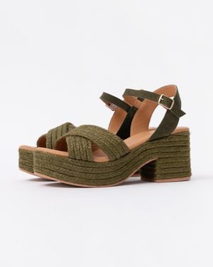 Penelope Chilvers Bella Jute Sandal - White