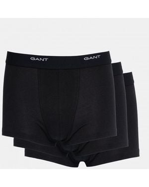 GANT 3-Pack Core Trunks With Logo Waistband - Black