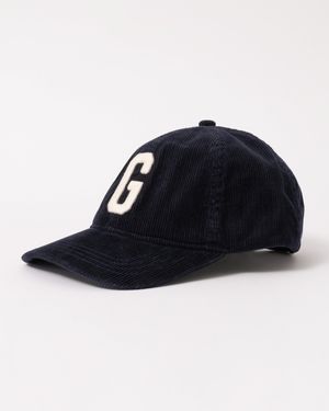 GANT G Logo Corduroy Cap - Blue
