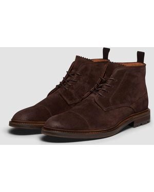 Oliver Sweeney Drave Hand-Burnished Suede Chukka Boots - Brown