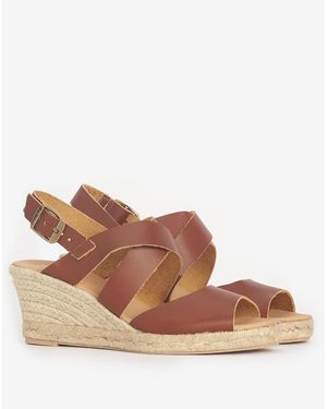 Barbour Yolanda Wedge Espadrilles - Brown