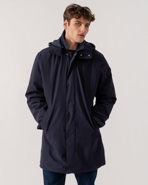 GANT Padded Car Coat - Blue