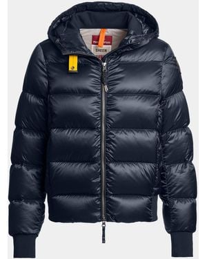 Parajumpers Mariah Hooded Down Bomber Jacket - Blue