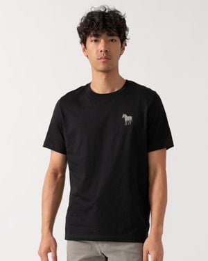 Paul Smith Ps Regular Fit Simple Zebra T-Shirt - Black