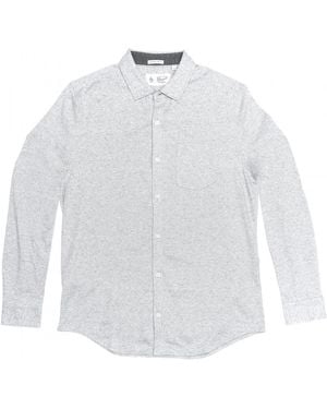 Original Penguin Long Sleeve Knitted Nep Shirt - White
