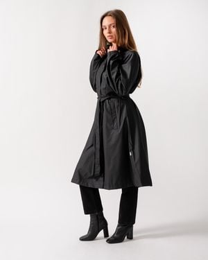 Rains A-line Longer Jacket - White