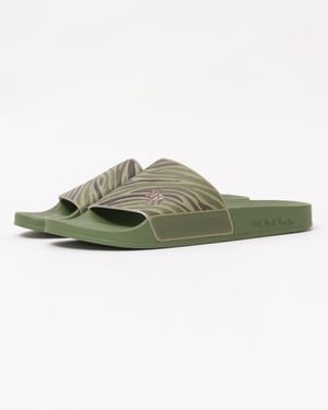 Paul Smith Zed Camo Sandals - Green