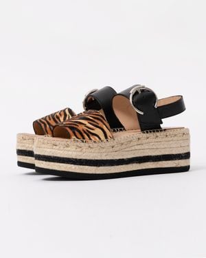 Kanna Pony Flatform Sandals - Multicolour