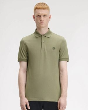 Fred Perry Plain Signature Polo Shirt - Green