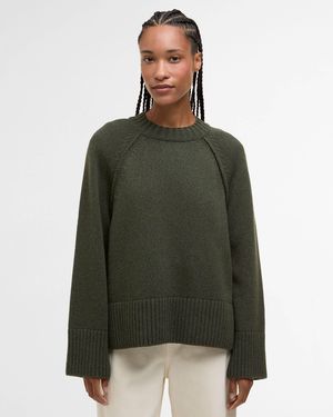 Barbour Ashdon Knitted Jumper - Green
