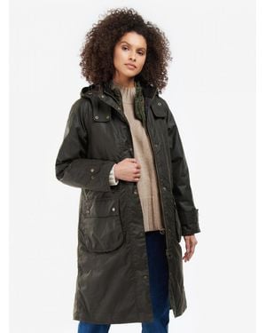 Barbour Long Cannich Wax Jacket - Black