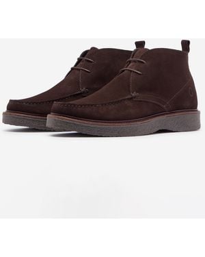 Oliver Sweeney Xixona Calf Suede Moccasin Boots - Brown