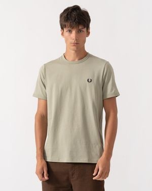 Fred Perry Ringer T-Shirt - Brown