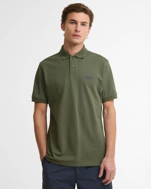 Barbour Essential Short Sleeve Polo - Green
