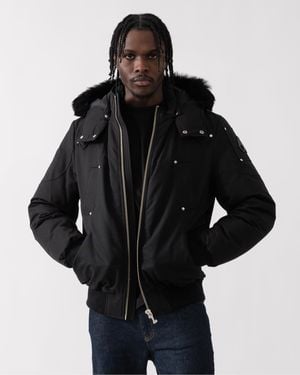 Moose Knuckles Original Ballistic Neoshear Bomber Jacket Size: L - Black