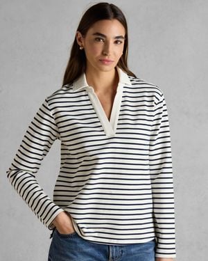 Joules Tallie Sweat Collared Top - Grey