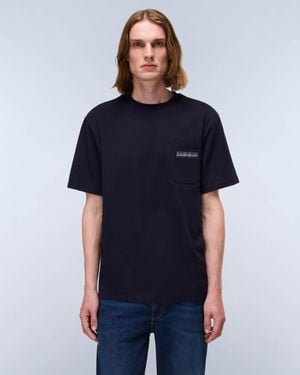 Napapijri Fanes Short Sleeve T-Shirt - Blue