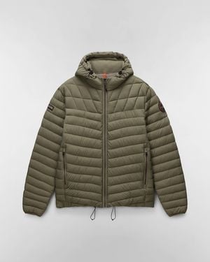 Napapijri A-Lapaz Hooded Puffer Jacket - Green