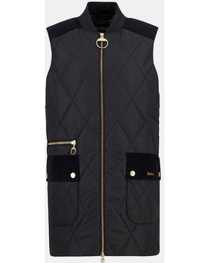 Barbour Lydia Diamond Quilt Gilet - Black