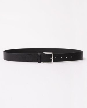 BOSS Ronnie Cow Leather Belt - Black