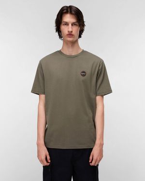 Napapijri Badge Short Sleeve T-Shirt - Green