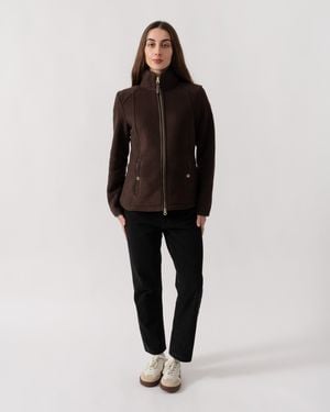 Joules Heritage Full Zip Fleece - Brown
