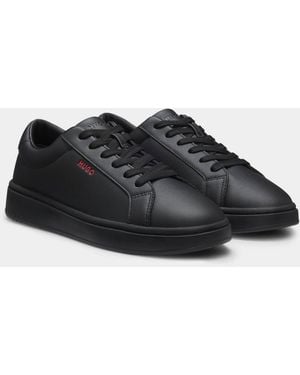 HUGO Neston Contrast-Logo Trainers - Black